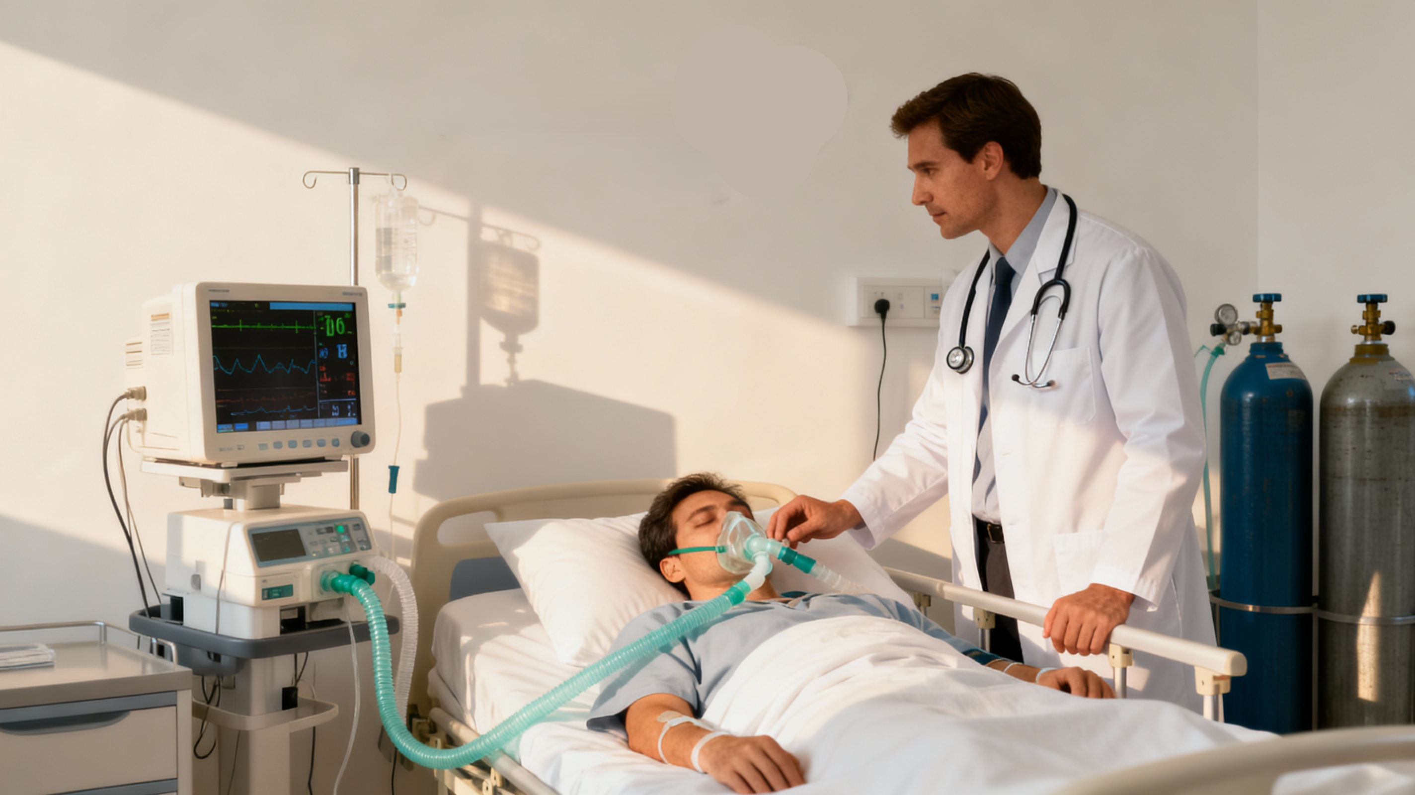 Critical care and ICU monitoring by Dr. Ganesh Pratap at Shwasa Mitra Clinic