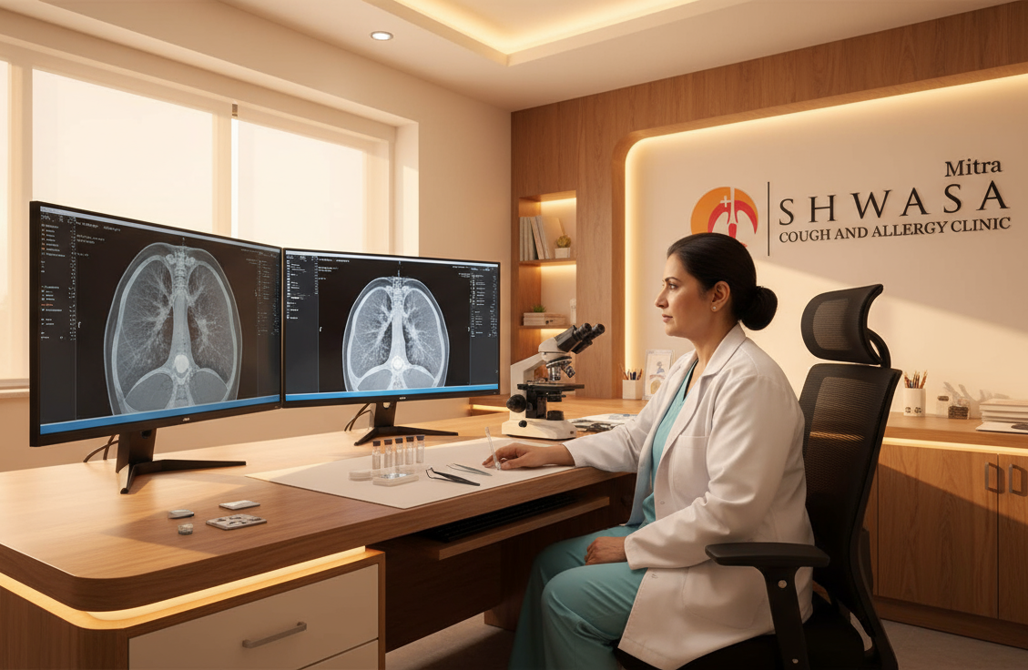 Advanced ILD diagnosis with transbronchial cryobiopsy at Shwasa Mitra Clinic